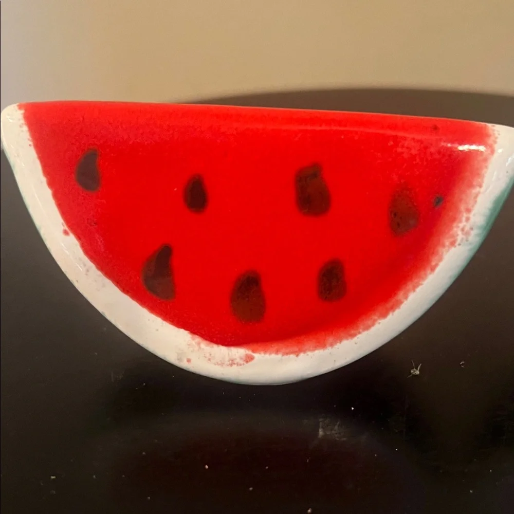 Pier 1 Red and White Watermelon Salt and Pepper Shakers
